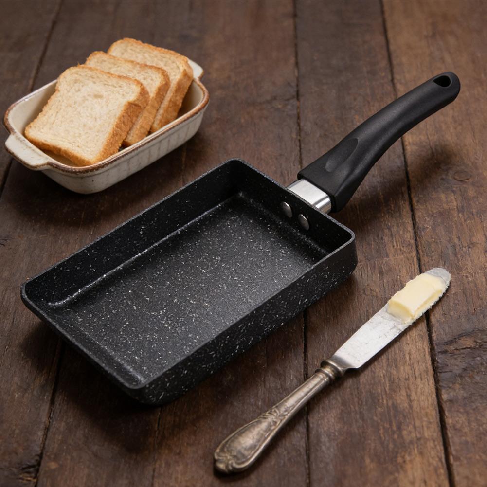 Maifan-Stein Antihaft-Quadratpfanne für Tamagoyaki Eierrolle Frühstück Kochen 35 cm x 13.5 cm Aluminiumlegierung Leichte Pfanne