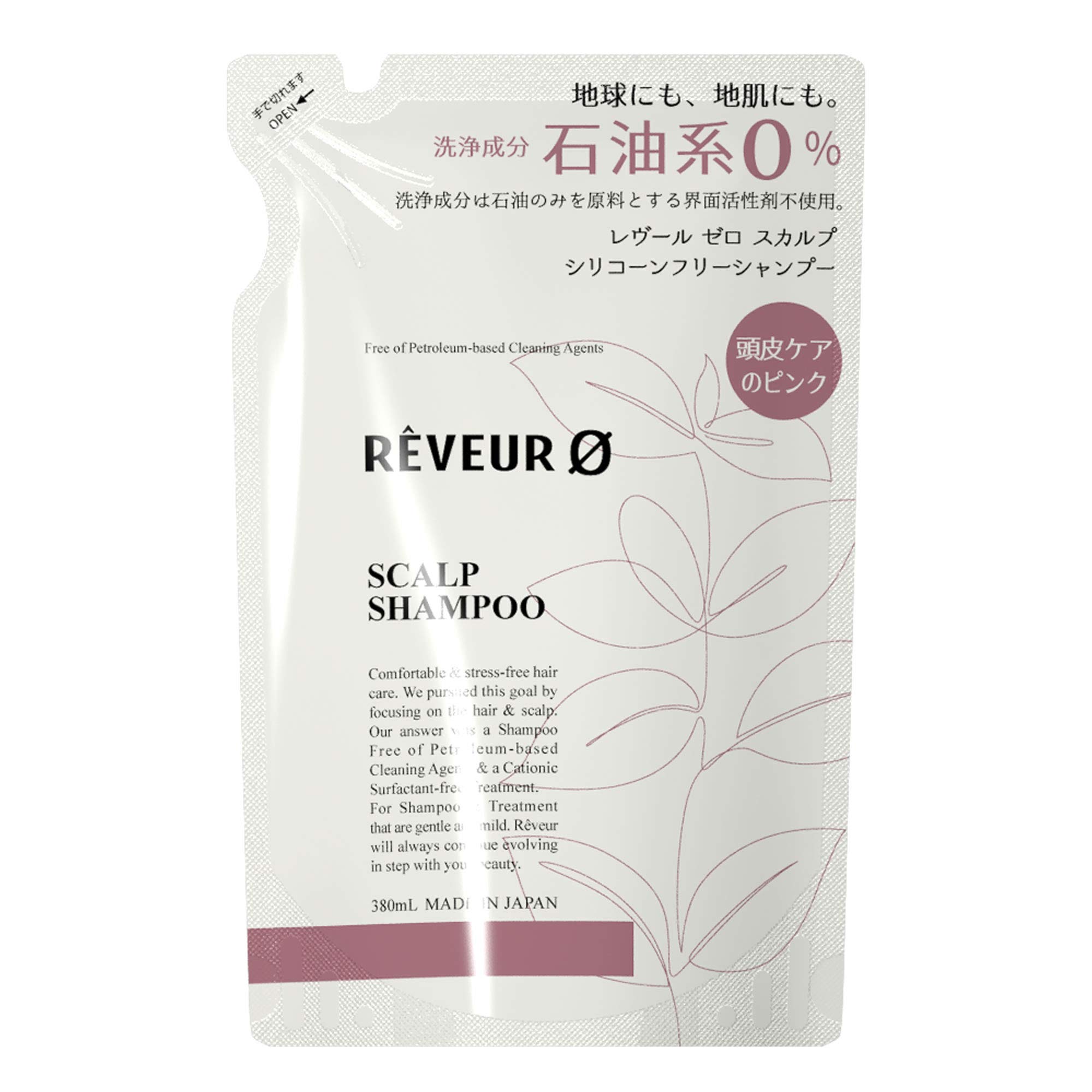 

REVEUR0 Scalp Silicone-Free Shampoo Refill 380mL (x 1)