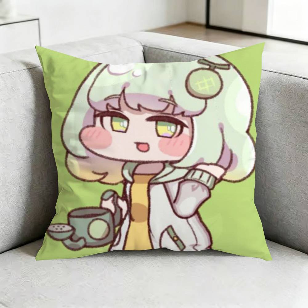 Trickcal CChibi Go Game Square DoubleSided printed Pillow Case Bedroom Bedside Pillow Sofa Cushion Cover Gift