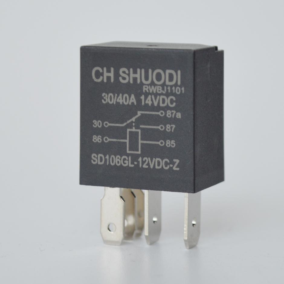 Car Relay DC12V 40A Rated Current SPDT 4 or 5 Pins Car Automotive Alarm Relay 40 Amp for Vehicle