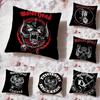 Band Cool Motorheads Cushion Cover Premium Comfort Reversible Pillow Cove -Two In One Design for Any Room & Car Interior