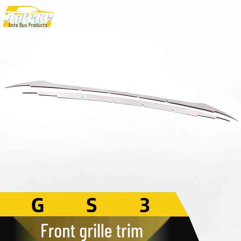 GS3 Front Grille Stainless Steel Bumper Trim: Anti-Scratch Strip Modification