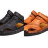 Men's Genuine Leather Sandals Soft Beach Shoes For Summer Comfort And Style