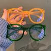 Women Round Frame Finished Myopia Glasses Unisex Oversized Short-sighted Eyeglasses Ladies Computer Glasses Spectacle Eyewear
