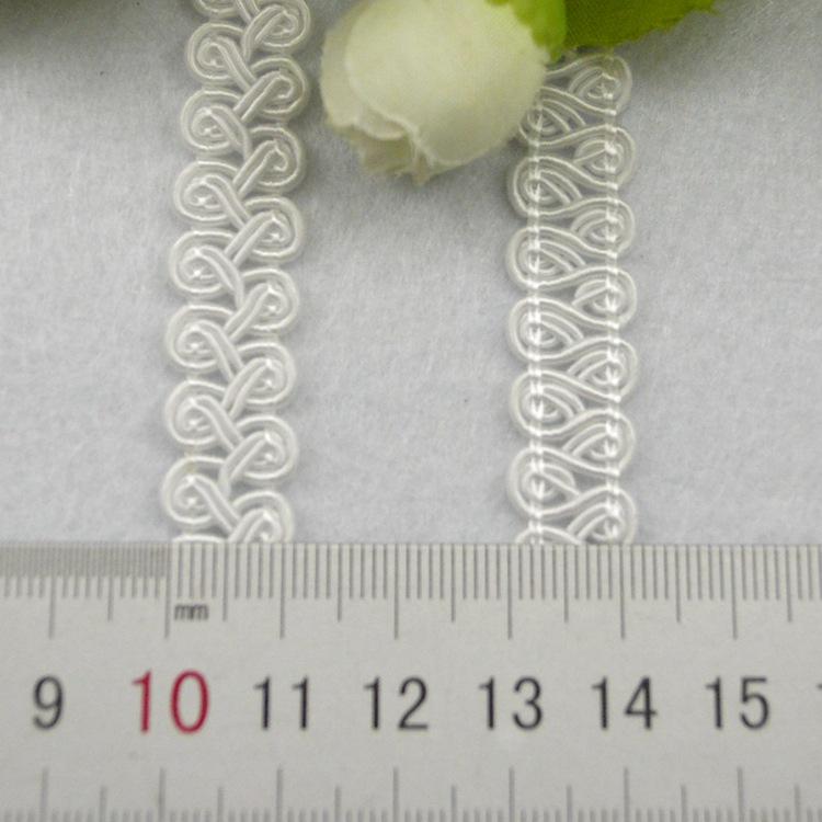 5 meters/16.4ft each pack Braided Lace Ribbon Trim Pattern Fabric for Wedding Dres Costume Curtain Gift Wrapping DIY Handmade Sewing Accessories