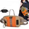 Unisex Crossbody Bag – Korean Minimalist Design Compartment with Water Bottle Holder for Hiking Climbing