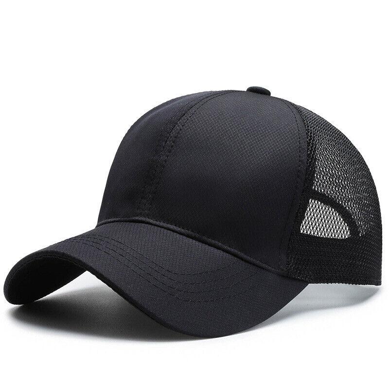 Baseballová čepice Mesh Men Trucker Hat Nastavitelná čepice se zadním popruhem Prodyšná sluneční čepice