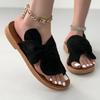 Trend Anti Slip Sandals Wear-resistant Comfortable Shoes Women Slippers Soft Sole Flat Heel Slippers Home Slides Women