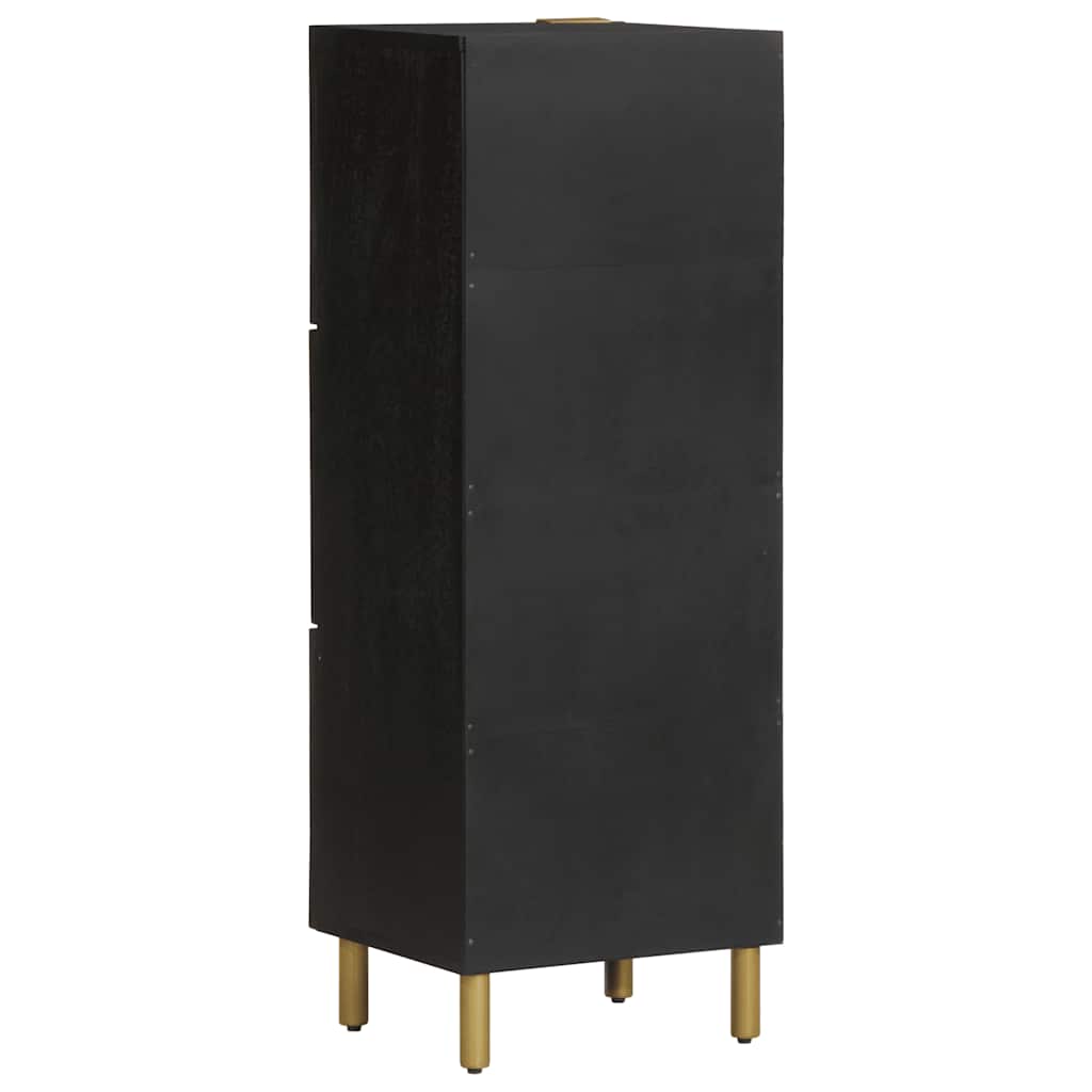Highboard Black 40x33x110 Cm Particle Board