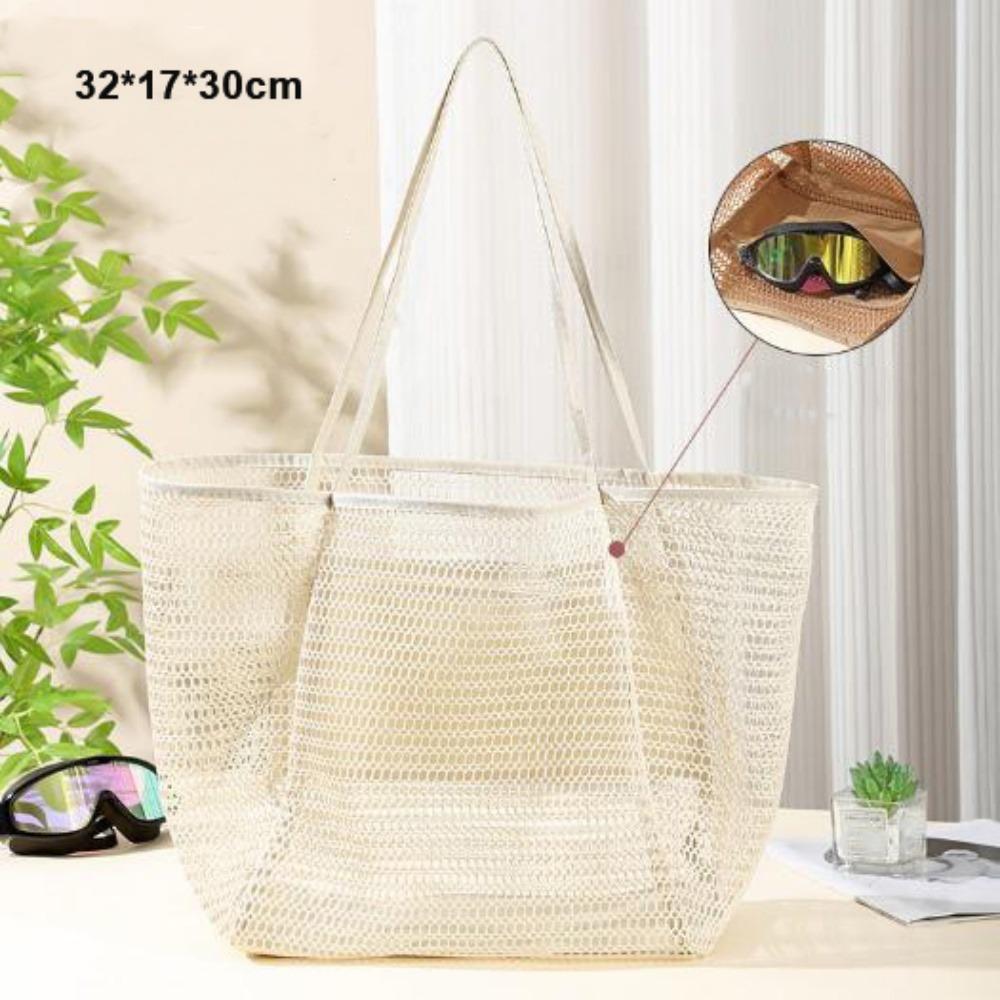 High Quality Large Capacity Mesh Bag Multistyles Protable Swimming Beach Bag Reusable Storage Bags