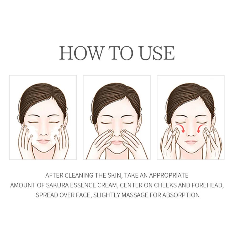 Japonský SAKURA nikotinamidový krém na obličej, hydratační krém na vrásky, sérum s vitamínem C, péče o pleť