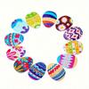 50pcs/bag Painted Easter Eggs Multicolor Wooden Buttons Crafts Scrapbooking Decorative Buttons Sewing