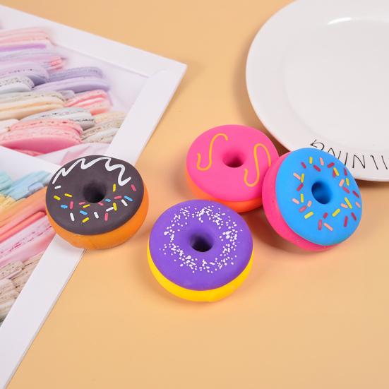 Realistic Donut Slow-Rising Squeeze Toy Soft Fidget for Stress Relief Cute Dessert-Themed Decompression Gadget for Kids Adults