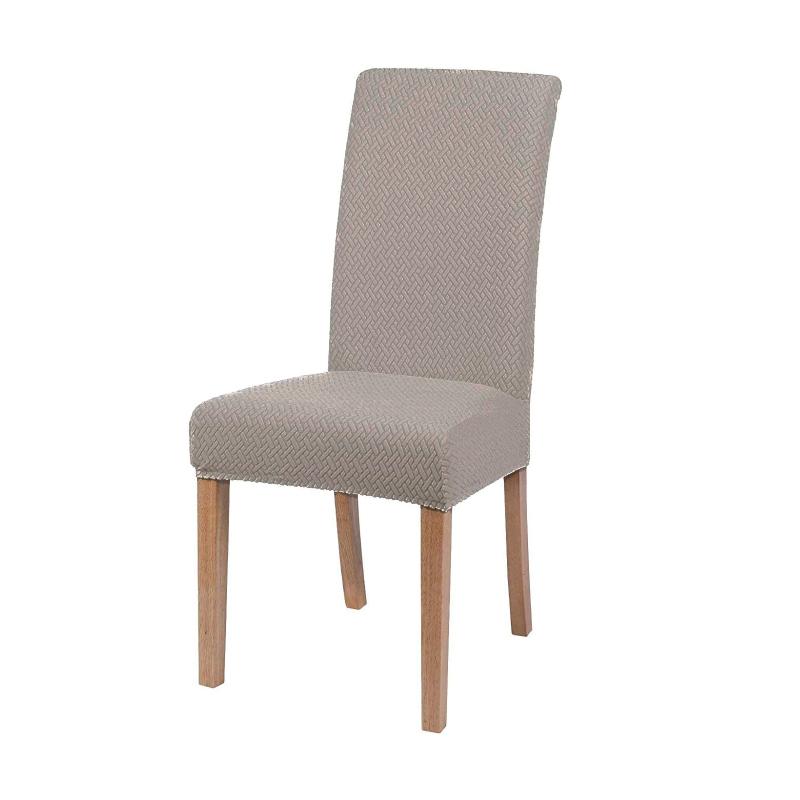 Stretch-Bezug für Esszimmerstühle, Jacquard-Spandex, Küchenstuhl, Sitz, Hotel, Bankett, elastischer Schonbezug