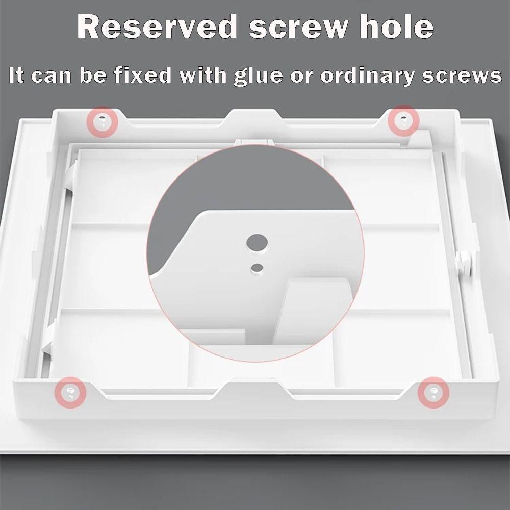 Mew White Access Panel Door Plastic Self-adhesive Inspection Hole Opening Flap Cover Plate Doors Wall Ceiling
