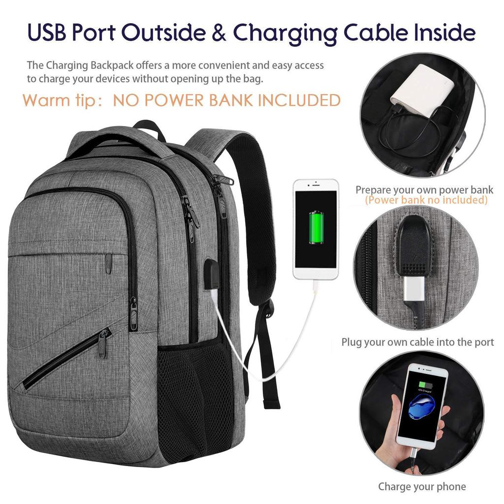 Computer Backpack Large Capacity Multi-Function Usb Backpack Business Laptop Travel Computer Bag Male