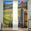 Weinberg Wein Chiffon Gardinen für Wohnzimmer Dekoration Fenster Voile Tüll Vorhang Vorhänge