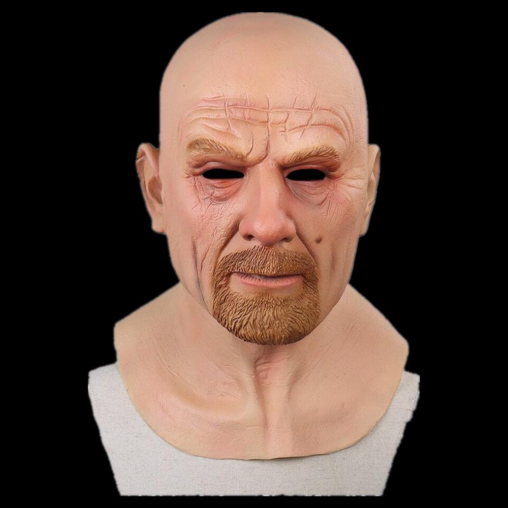 Breaking Bad Heisenberg Halloween Mask - Grumpy Old Man 3D Latex Headgear