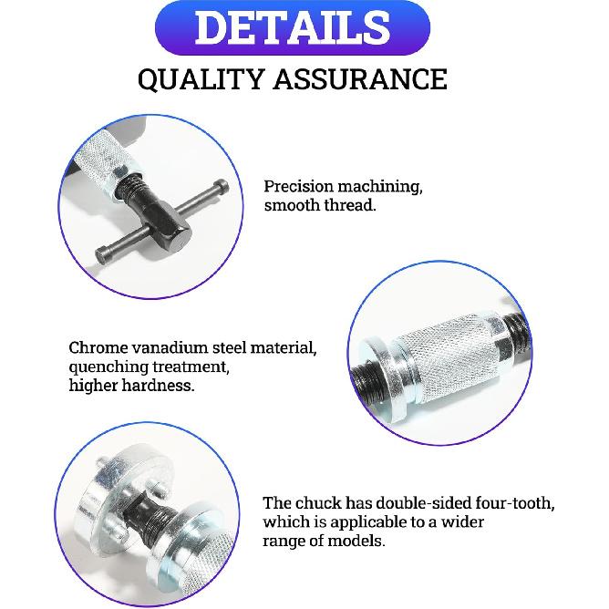 Zlirfy Brake Caliper Piston Rewind Tool,Car Accessories Car Rear Brake Pad Wind Back Tool For Disk Brake Pad,Right Handle Set Brake Caliper Wind Back