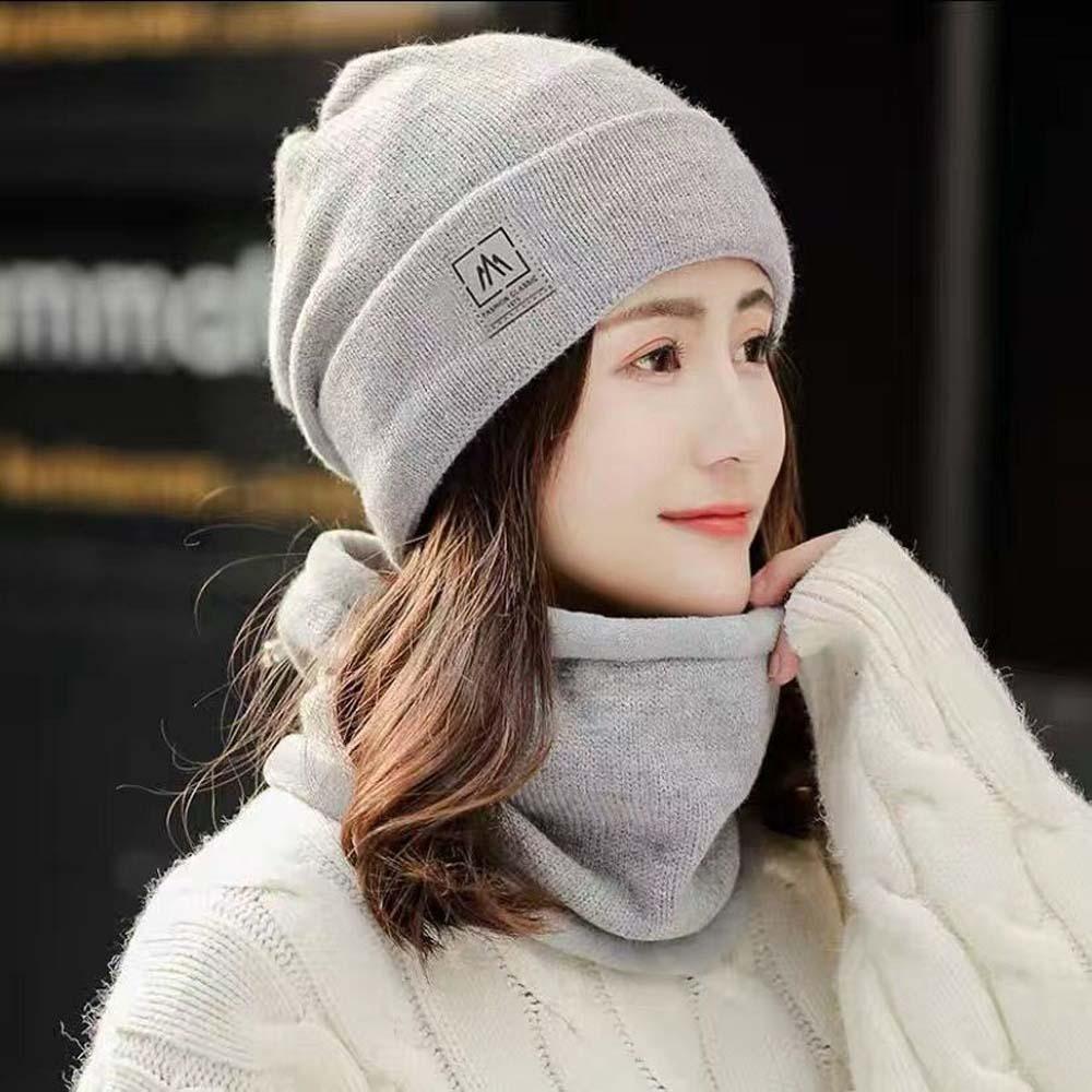 

Trendy Winter Pullover Cap Elastic Compact Scarf Earflap Hat Beanie Hat Autumn светло-серый