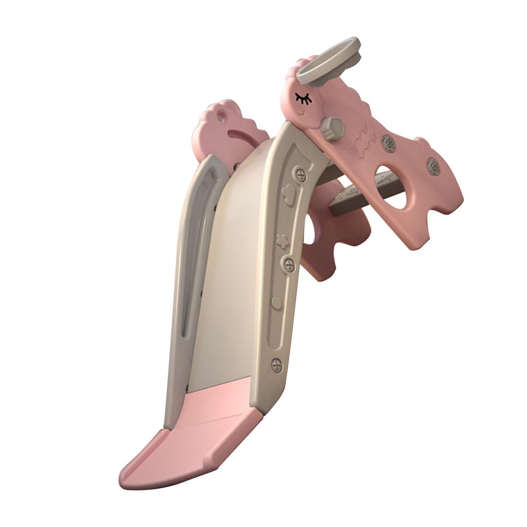 Indoor Toddler Slide with Basket Stable Foldable Multifunction Indoor Kids Slide Playground With Small Basketball for Home