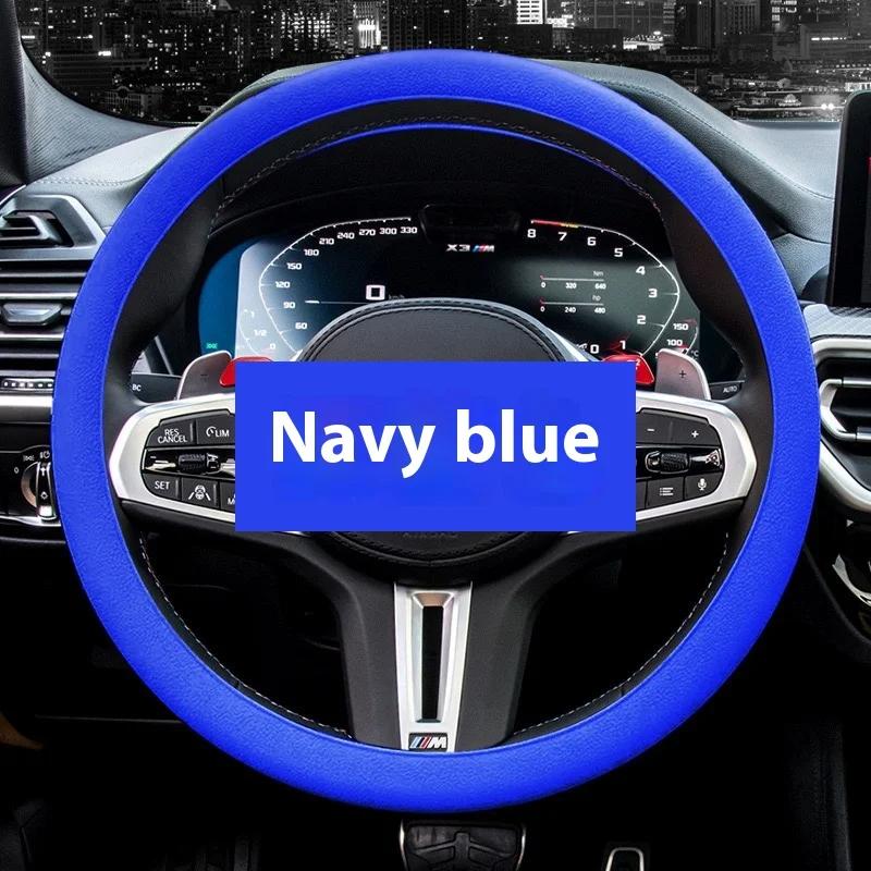 Anti-Slip Silicone Steering Wheel Cover - Universal Fit, Soft & Odorless Fits 14''/15''/16'' Wheels, Durable & All-Season