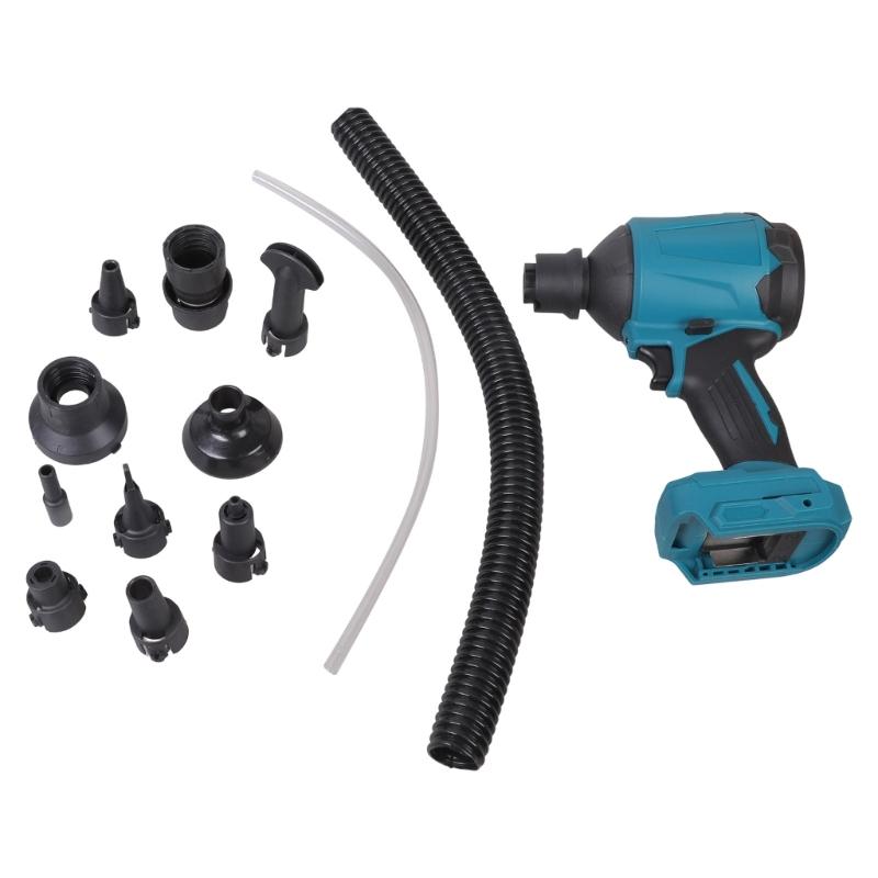 Portable Dust Blower 450W Electric Cordless Handheld Leaf Blower Air Duster Fan Comes with Multiple Nozzles and Tubes