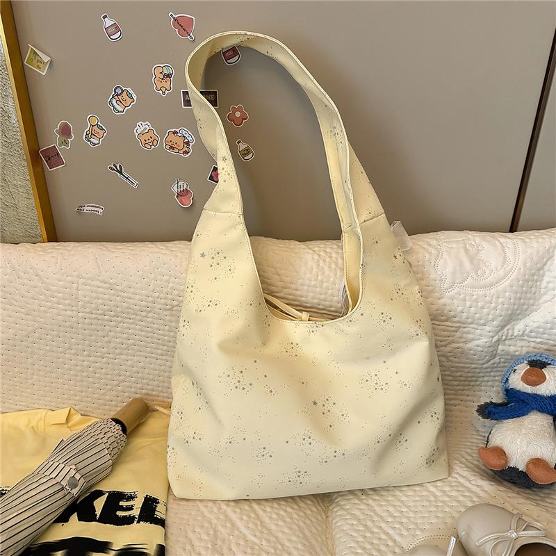 Sac à bandoulière de couleur unie Sac fourre-tout grande capacité pour femme