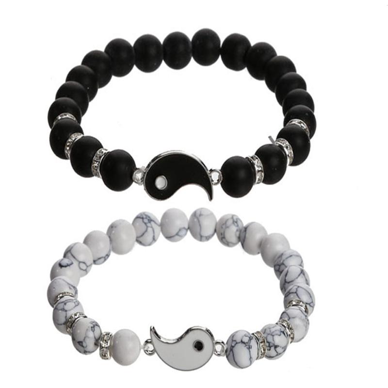 2 Pice Love Magnetic Friendship Bracelets Matching Bracelets for Couple Best Friends Bracelets Birthday Jewelry for Women Girls