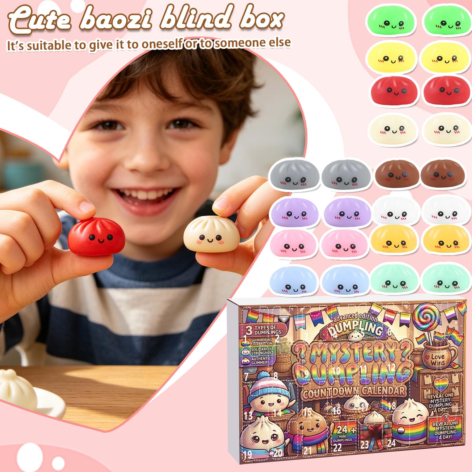 

-Day Countdown Calendar Box — Stress-Relieving Toy Set | Daily Unboxing Surprises | Soft, Cute, And Slow-Rising | Festive Countdown Gi One Size