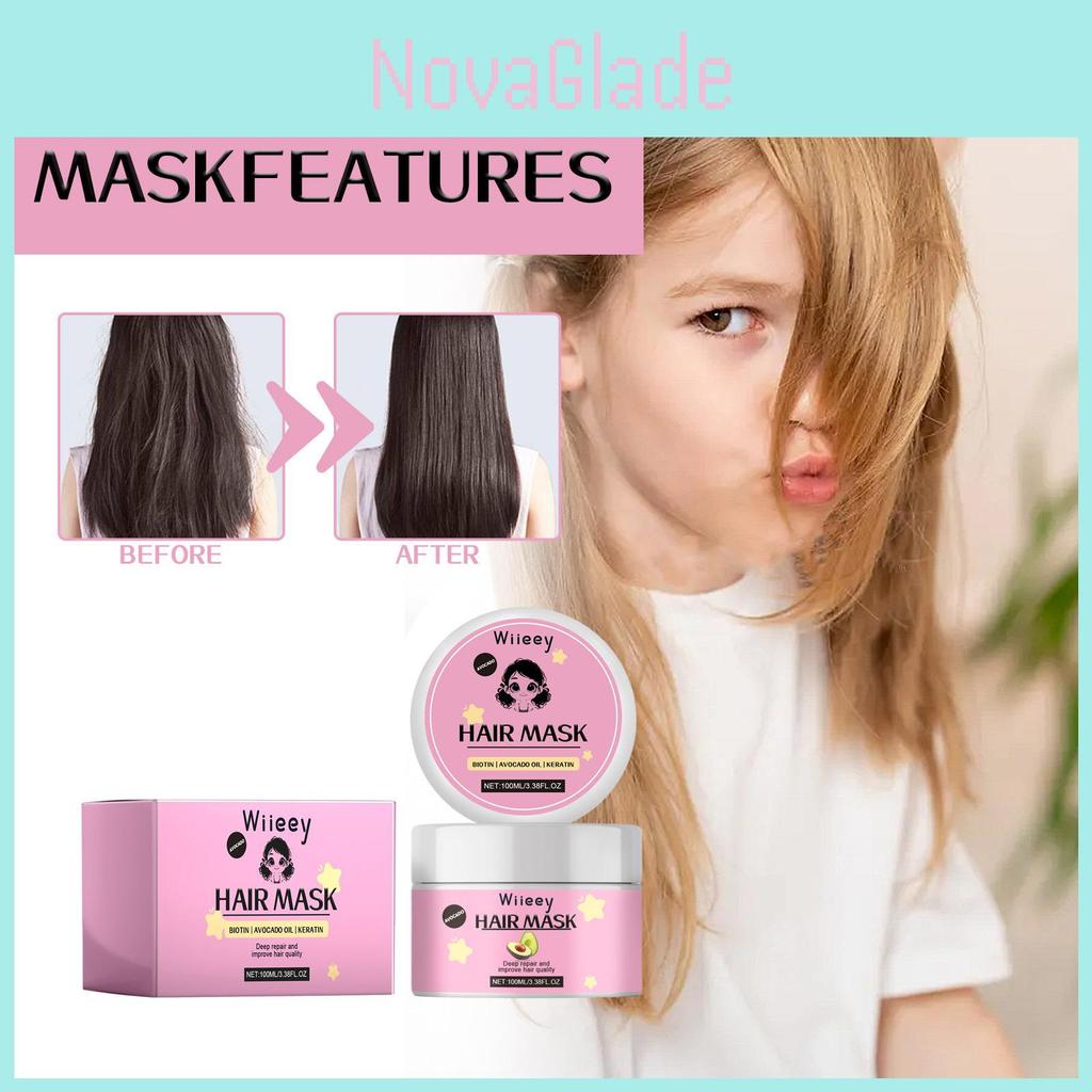 Wiieey Avocado Nourishing Hair Mask For Shiny Strong Smooth Hair Repair Treatment