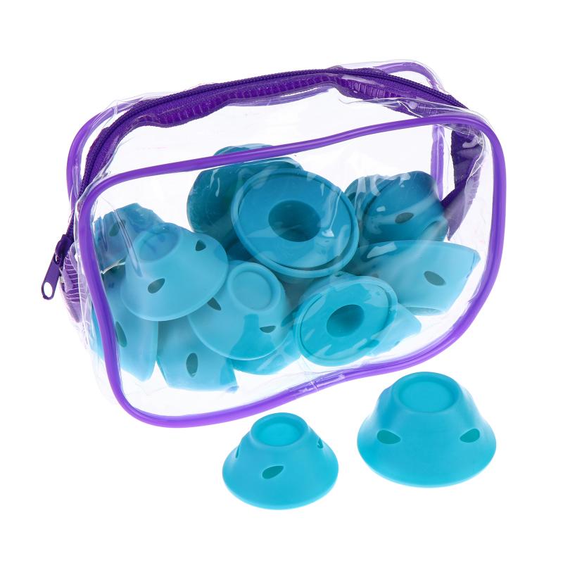 20Pcs Silicone For Hair Curling Rollers Diy Set With Mushroom Bell Shapes Spiral Design Soft Construction Easy Removal Curls