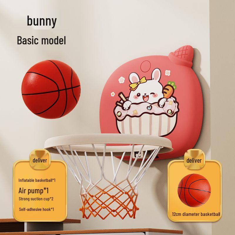 Indoor Baby Basketball Hoop for Ages 1-3, No-Punch Suction Cup Design