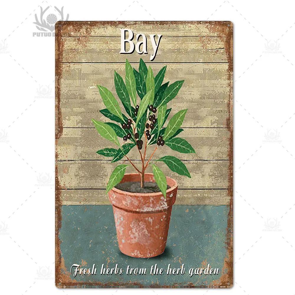 Plechový znak ve stylu Provence, Francouzské venkovské kovové nástěnné umění 20x30cm