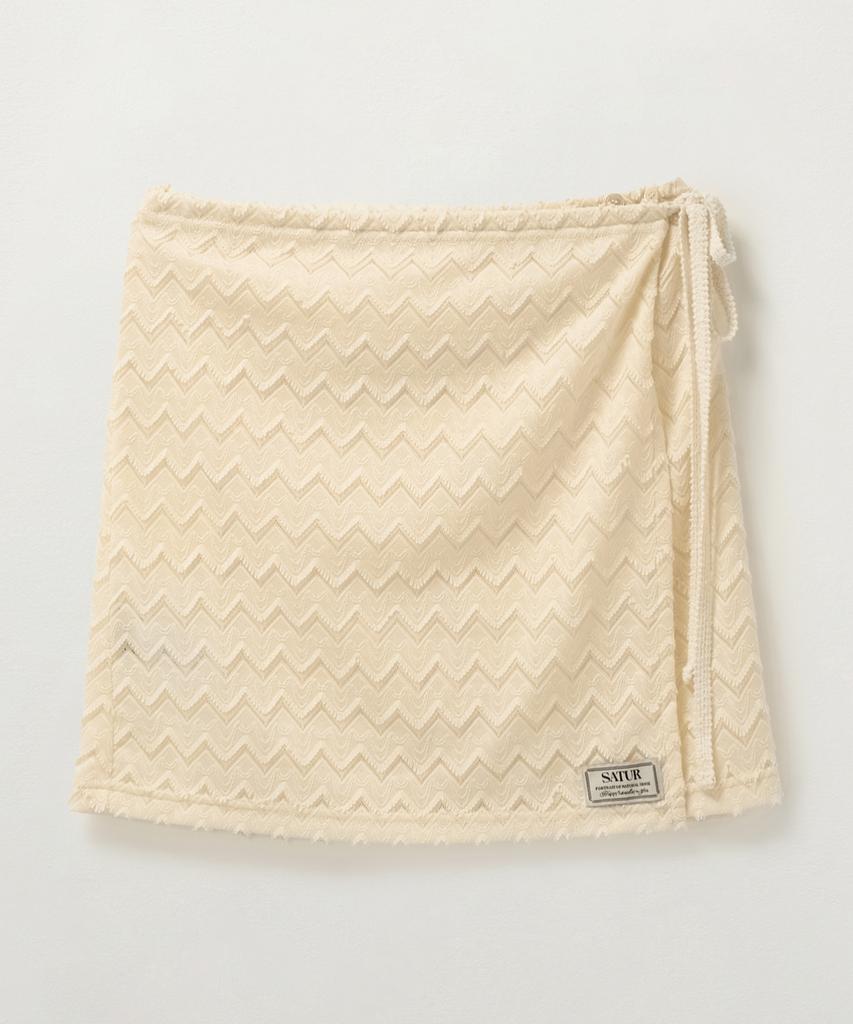 Seteo (W) Crochet Layered Skirt Cream