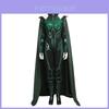 Thor3 Ragnarok Trail Death Hela Green Halloween Cosplay Costume Jumpsuit Cloak With Premium Quality Materials