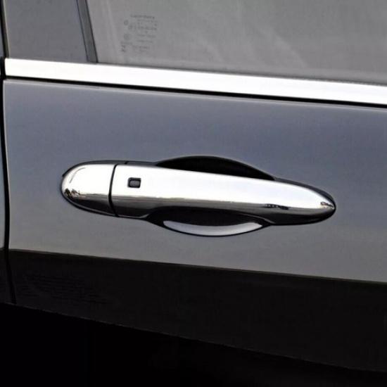 8P 2017-2025 Jeep Compass Rear Door Handle Cover ABS Chrome Trim Keyless Smart | Polished Chrome | 1 Year Manufacturer Warranty | Rear | China