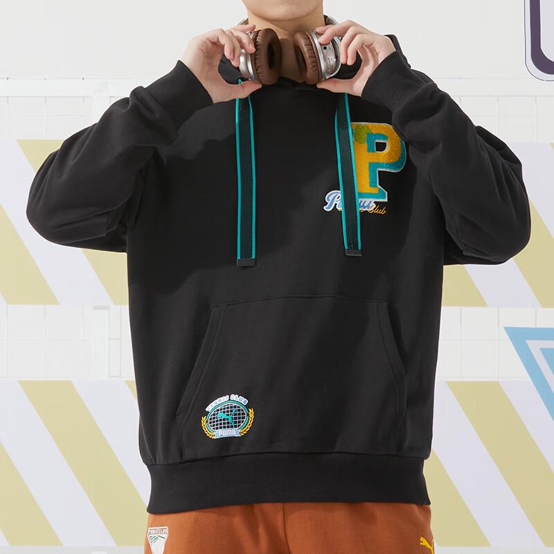 Унисекс Худи PUMA из французского терри XL чёрный