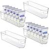Hengshao Clear Storage Boxes, Food Storage Organizers, Refrigerator Storage Cases, Set of 4, Cabinet Storage Boxes, Home Organization, Essential for K