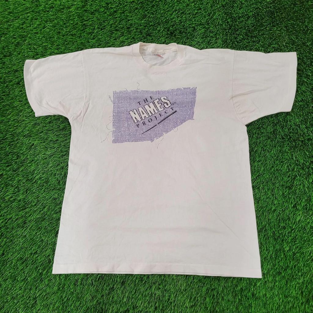 Vintage 90s Fruit-of-The-Loom Shirt L/XL 22x29 White