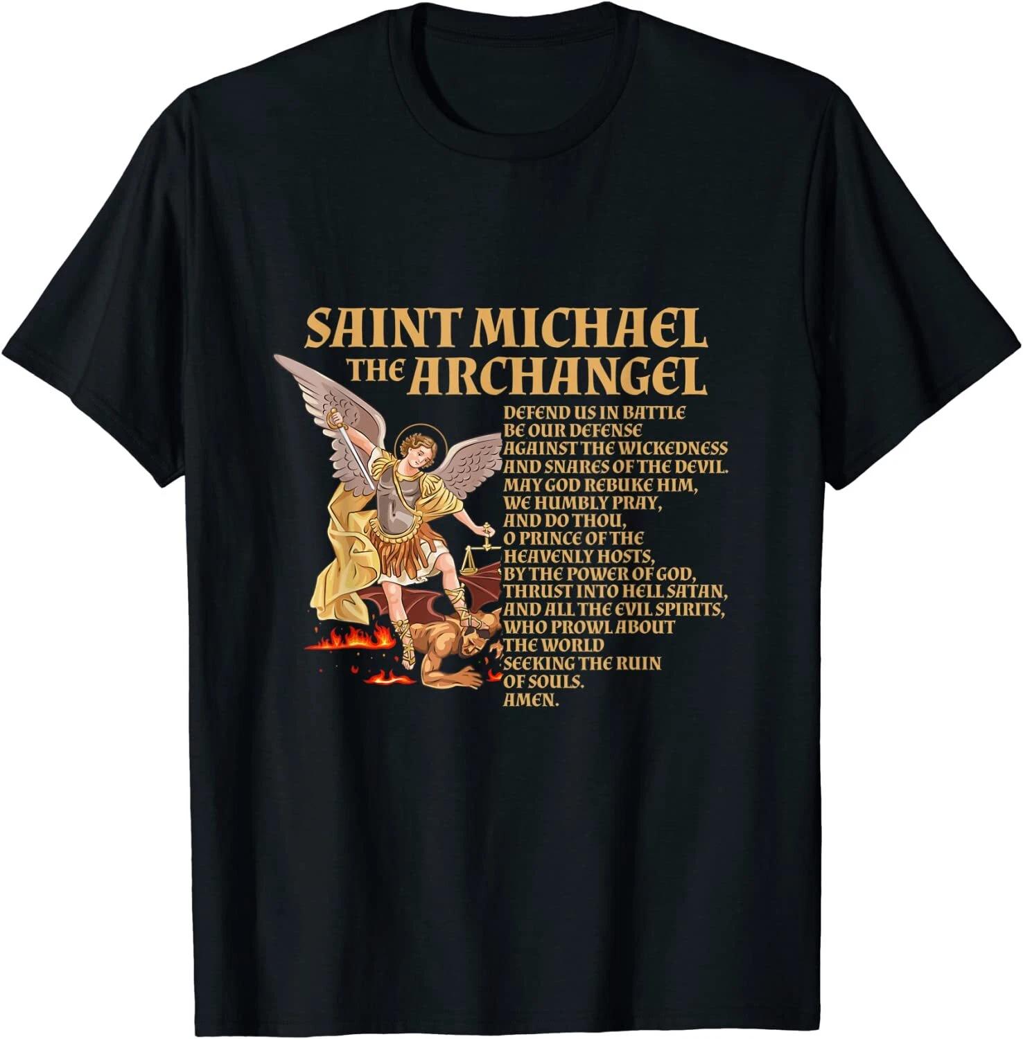 St Michael The Archangel Prayer T-Shirt XL