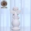 26cm White Resin Angel Figurine Classical Decor Birthday Gift Friends Christmas Home Ornament