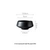 Meiguang Frosted Black Ceramic High-Footed Tableware Set: Rice, Soup & Noodle Bowls, Salad Bowls, Western Plates.