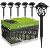 Led Lanterns Stick-In Standing Lamp Garden Lighting Set Of 6 43Cm