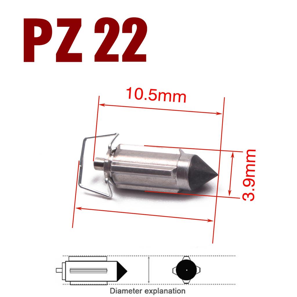 6 Stück Vergaser-Ventilnadeln Reparaturteil Für PZ16 PZ19 PZ20 PZ22 PZ26 PZ27 PZ30 CG125 GY6 50 125CC Motorradteile