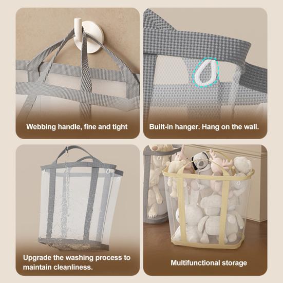 Schmutzwäschekorb Wandmontage Großraum Nylonnetz Wäschekorb Badezimmer Aufbewahrungsorganizer.
