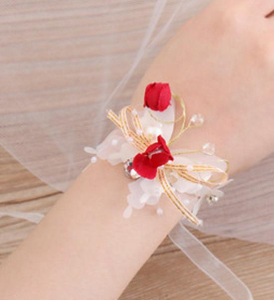 Golden Fairy Leaf Flower Pearl Headband - Elegant European Crown for Girls' Weddings
