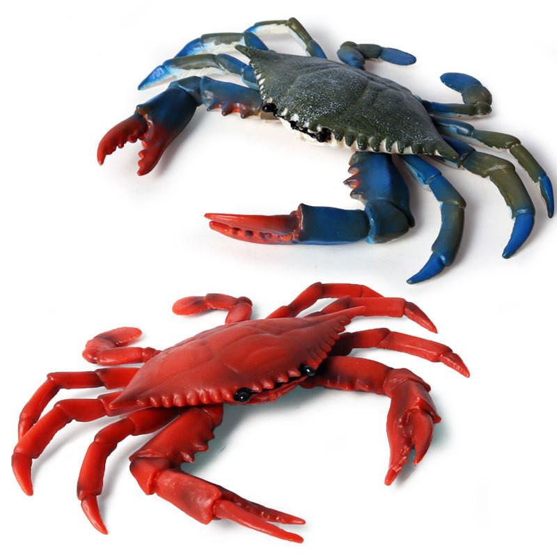 Marine Crab Realistic Animal Figurine Plastic Toy For Kids Educational Gifts