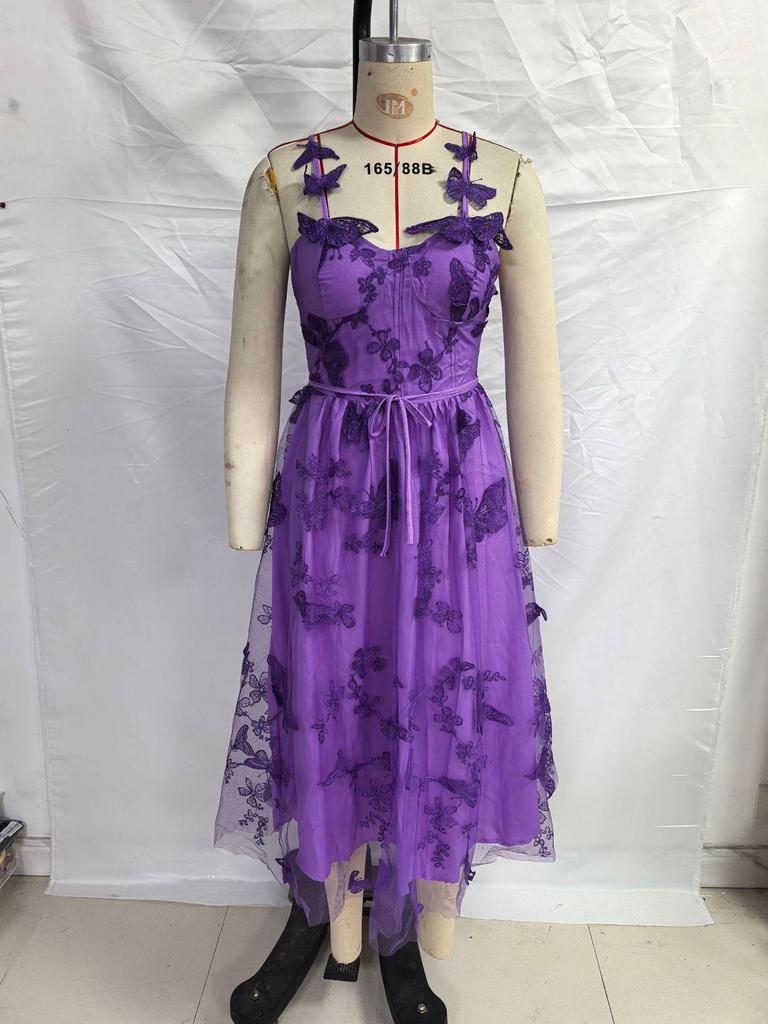 Vestido de Novia Europeo y Americano sin Mangas de Tul con Abertura Alta para Fiestas Nupciales en la Playa