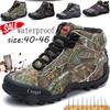 2025 Men Tactical Shoes High Top Hiking Durable Waterproof Anti-Slip Outdoor Climbing Trekking Shoe Military Tactical Low Boot